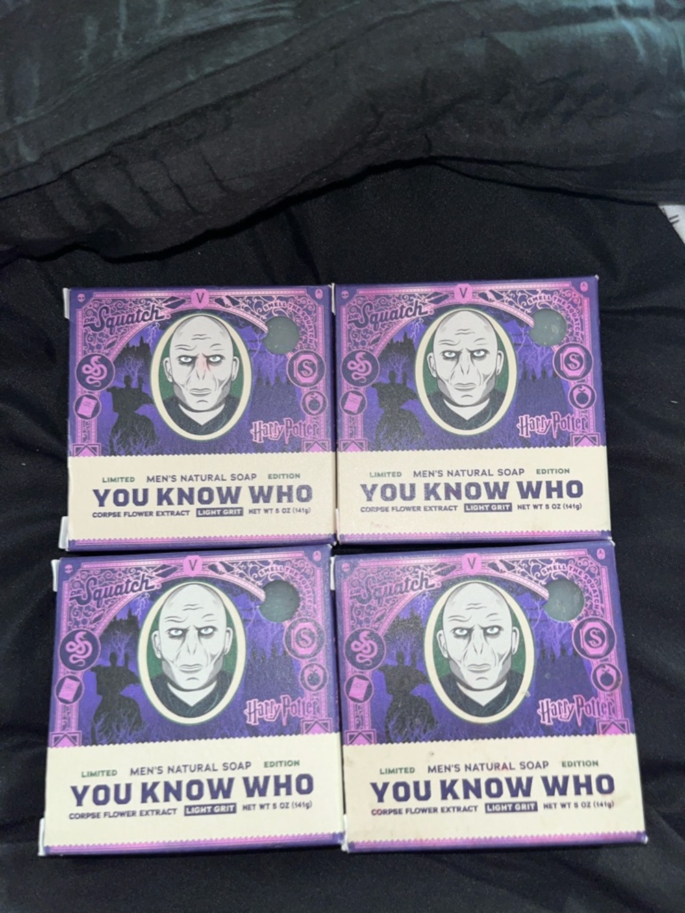 Dr Squatch Limited Edition HP Soaps- “You Know Who” NEW INCLUDES 4 BARS